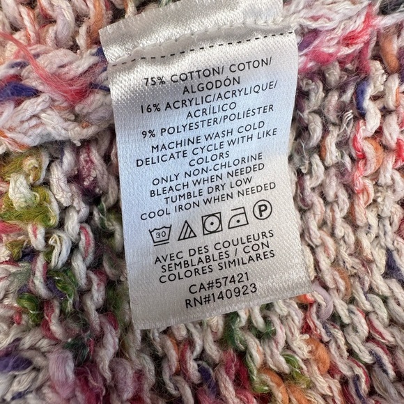 Loft Knitted Open Front Cardigan – Size Small, Multi-Colored - Picture 6 of 6